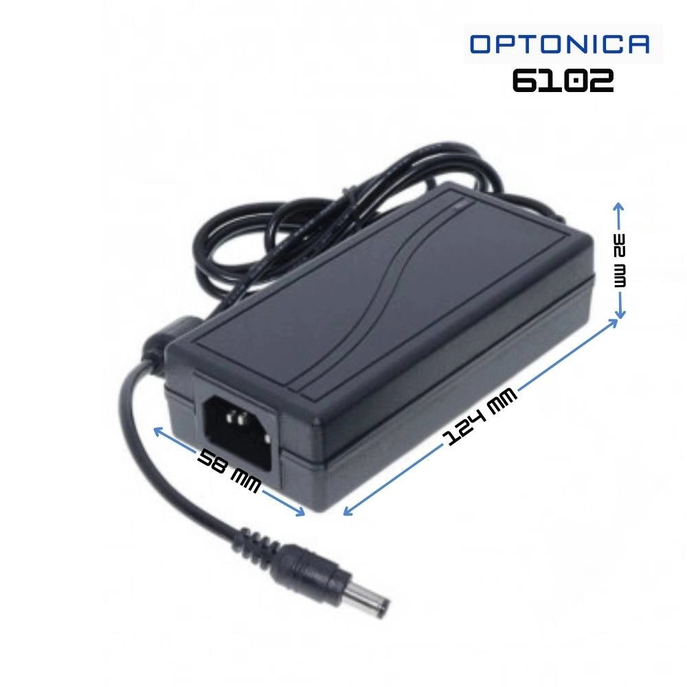 Optonica 6102 alimentatore 36w 12v 3a ip20 per strisce led