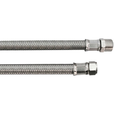 FLESSIBILE INOX MODELLO GIGANTE CM. 50- MF 3/8 X 1/2- DH- pezzi 1
