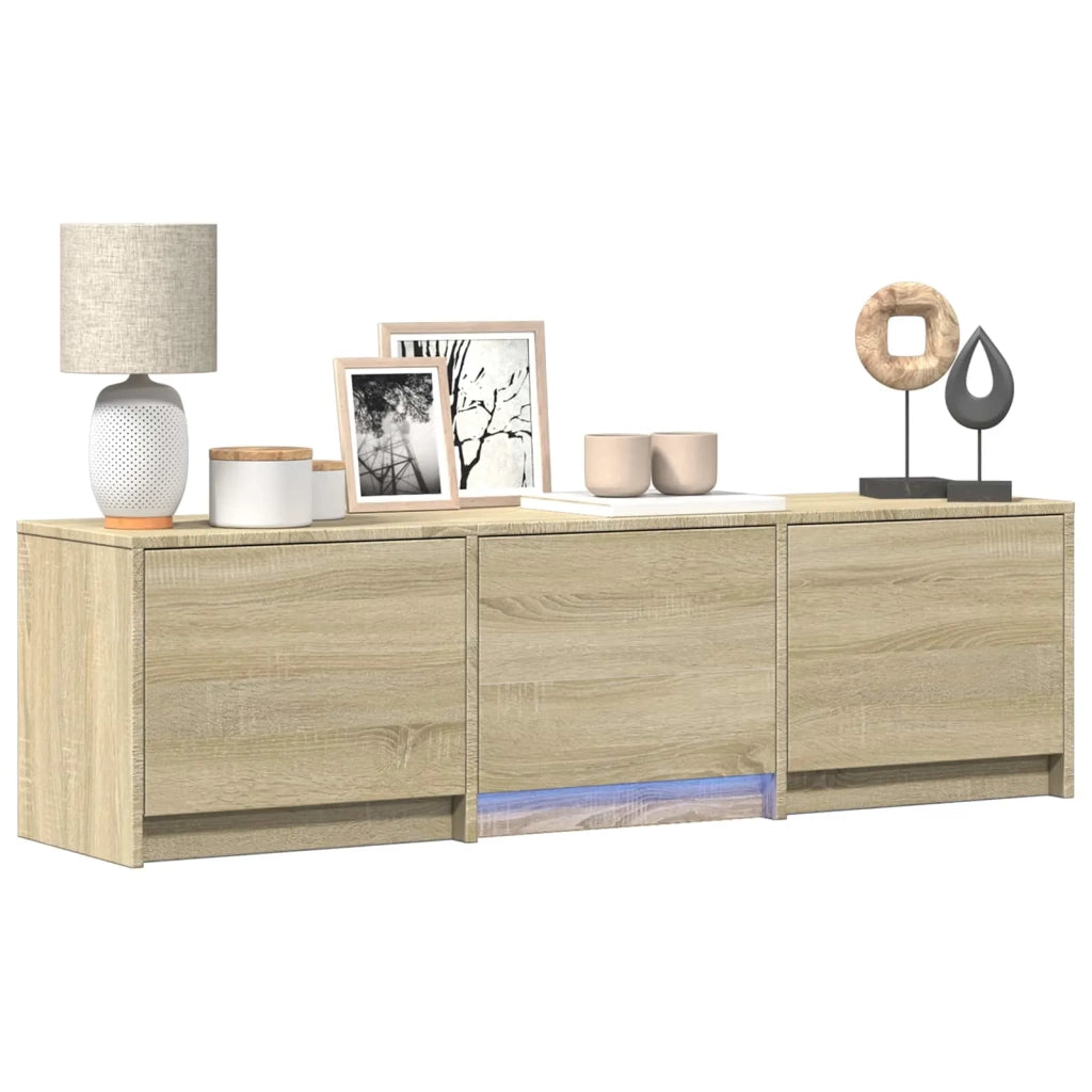 Mobile TV con LED con LED Rovere Sonoma 140 x 34 x 40 cm 3418712