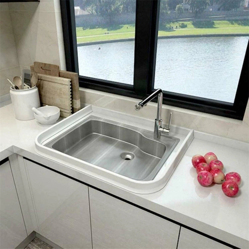 Trade Shop - Barriera Striscia Di Tenuta In Pvc Para Acqua Per Doccia Bagno E Lavello Cucina -