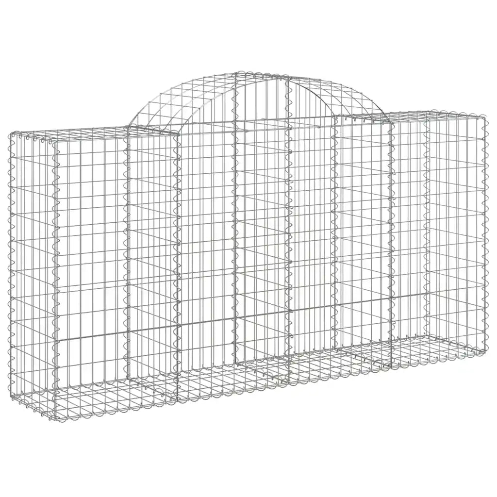 Cesti Gabbioni ad Arco 18 pz 200x50x100/120 cm Ferro Zincatocod mxl 100070