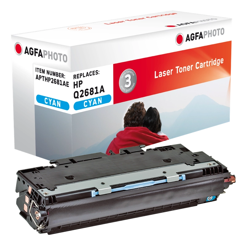 ORIGINAL Agfa Photo toner ciano APTHP2681AE ~6000 Seiten Agfa Photo Q2681A
