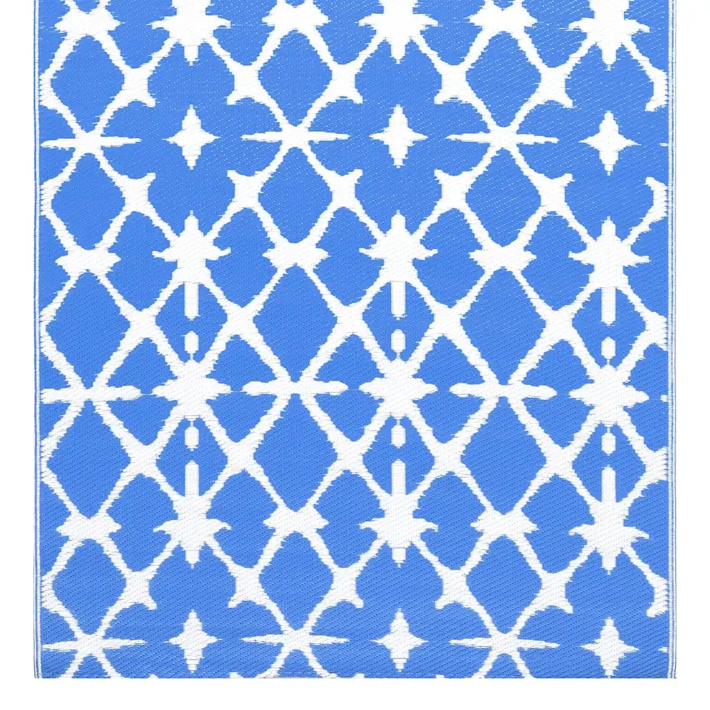 Tappeto da Esterni Blu e Bianco 80x150 cm in PP cod mxl 68617