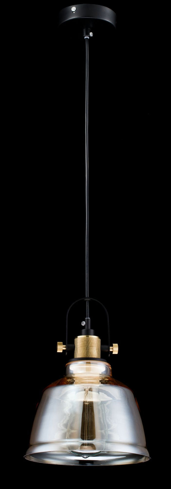 Lampada pendente Pendant in Metallo Irving Nero