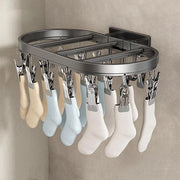 Hanger per calzini per capi di sottoveste per piccoli oggetti - asciugacapelli a muro con 27 clip in acciaio inossidabile - asciugacapelli in alluminio con 27 clip - hanger per calzini e sottoveste - piccoli oggetti