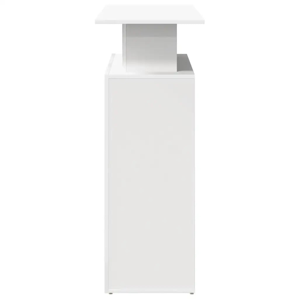Banco Reception Bianco 100x40x104 cm in Legno Multistrato