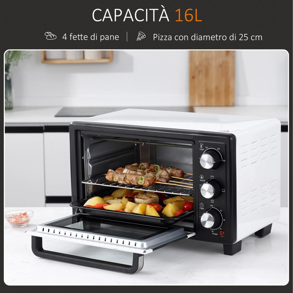 Fornetto Elettrico ¨C zephmum ¨C 16L Bianco 1400W