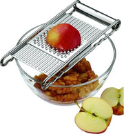 Raspante per verdure 12 x 18 cm, rasoio in acciaio inossidabile con 4 accessori per raschiare e spatola, spatola in plastica 31 cm, spatola con piastra e fori, spatola per pancake, resistente al lavastoviglie
