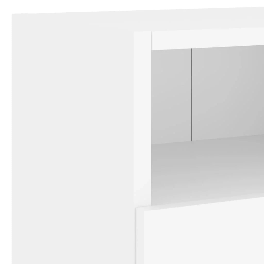 Mobile TV multimediale scaffale TV credenza mobile TV per sala da pranzo soggiorno camera da letto 4 pezzi legno ingegnerizzato bianco 02_0029232