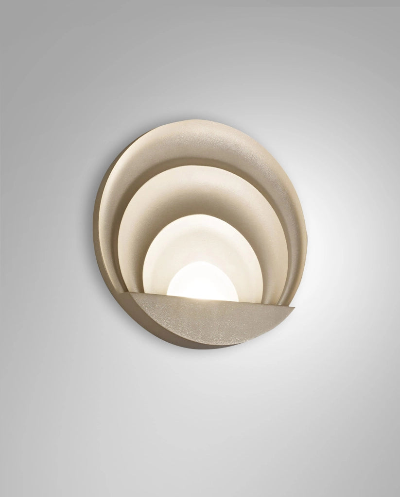 Sunrise Lampada da Parete a LED Integrato 29W 3240lm 3000K Oro Opaco - Struttura in Alluminio Pressofusione IP20 Design Moderno ed Elegante