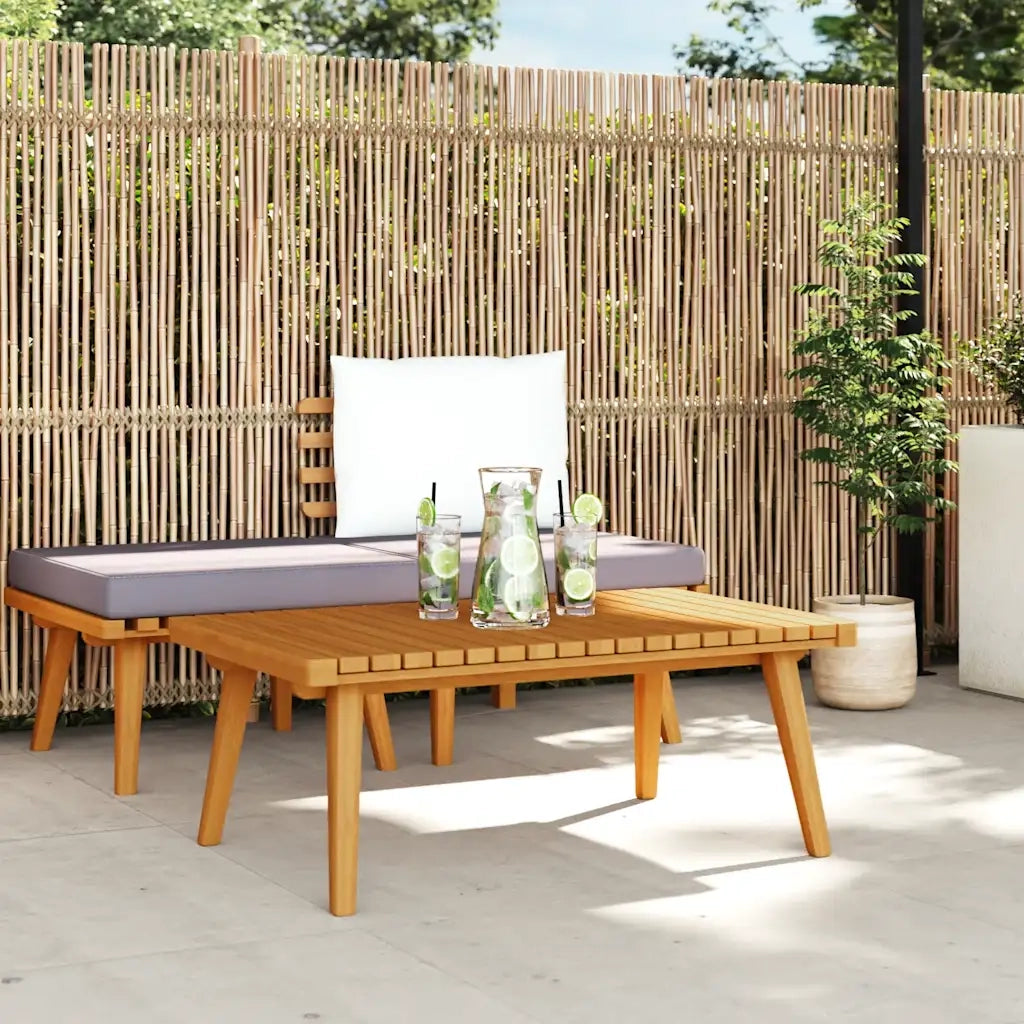 Tavolino da Giardino 90x55x35 cm in Legno Massello di Acacia 46675