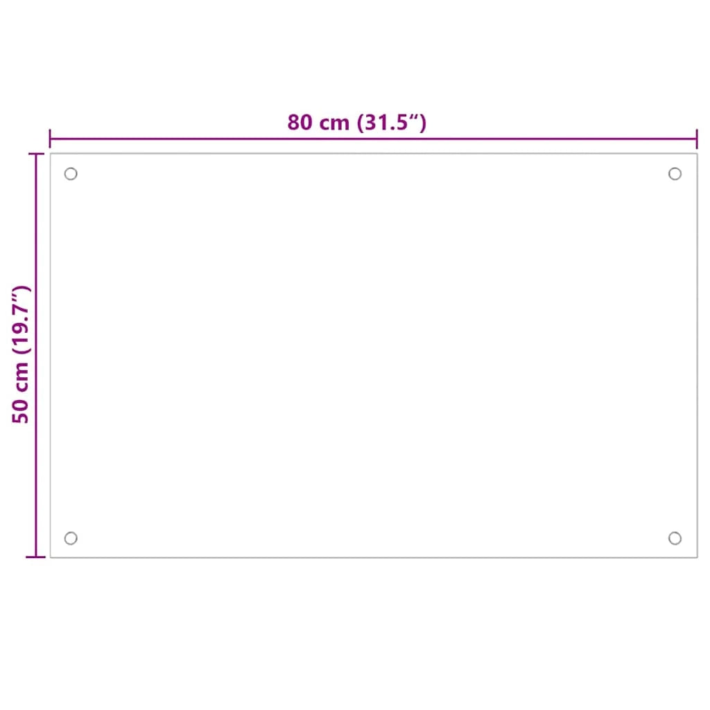 Set di 2 paraschizzi da cucina 80 x 50 cm pratici paraspruzzi design elegante in vetro temperato nero 02_0055742