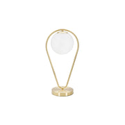 Basomo, Lampada da Tavolo Necessaria 1 Lampadina, Bianco