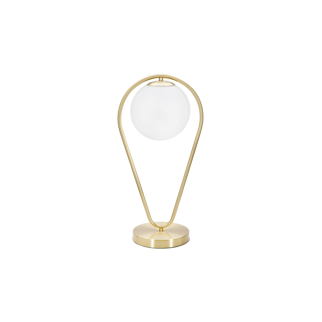 Basomo, Lampada da Tavolo Necessaria 1 Lampadina, Bianco
