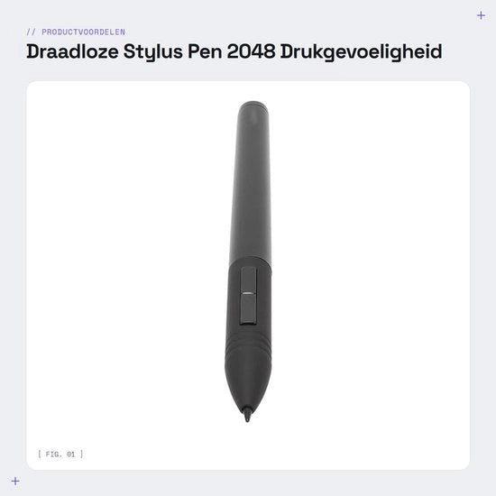 Penna Stylus a Batteria - Drukgevoeligità 2048 - Funzione di Sospensione Automatica - Capacità della Penna Stylus - Adatto per 1060PLUS e oltre - Innovazione Tecnologica