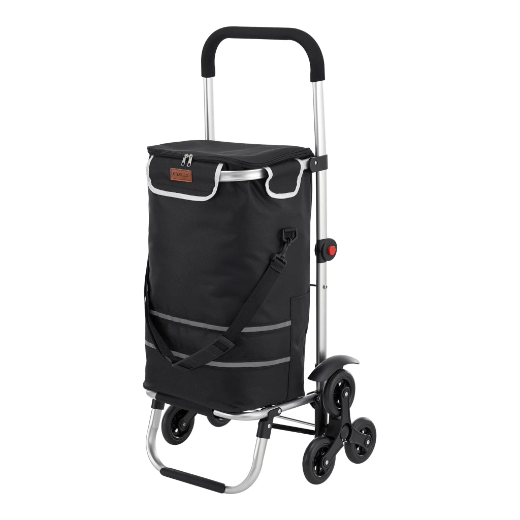 Carrello della spesa con ruote 100 x 45 x 36 cm nero 03_0009215