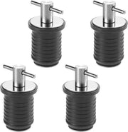 Accessori per barche - 4 Inseritori per Livewell - Inseritore a spirale Marine Twist - Accessori per barche con maniglia in acciaio inossidabile