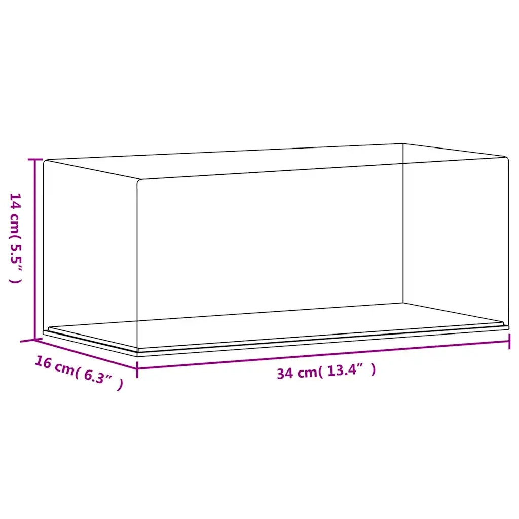 Scatola Espositiva Trasparente 34x16x14 cm in Acrilico CFW9779280