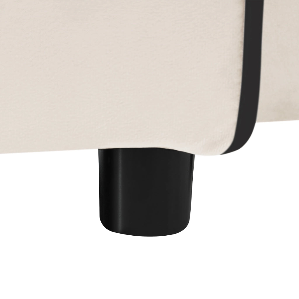 DIVANO LETTO 3-in-1 83 x 167 x 76 cm Beige con portabicchieri e supporto telefono