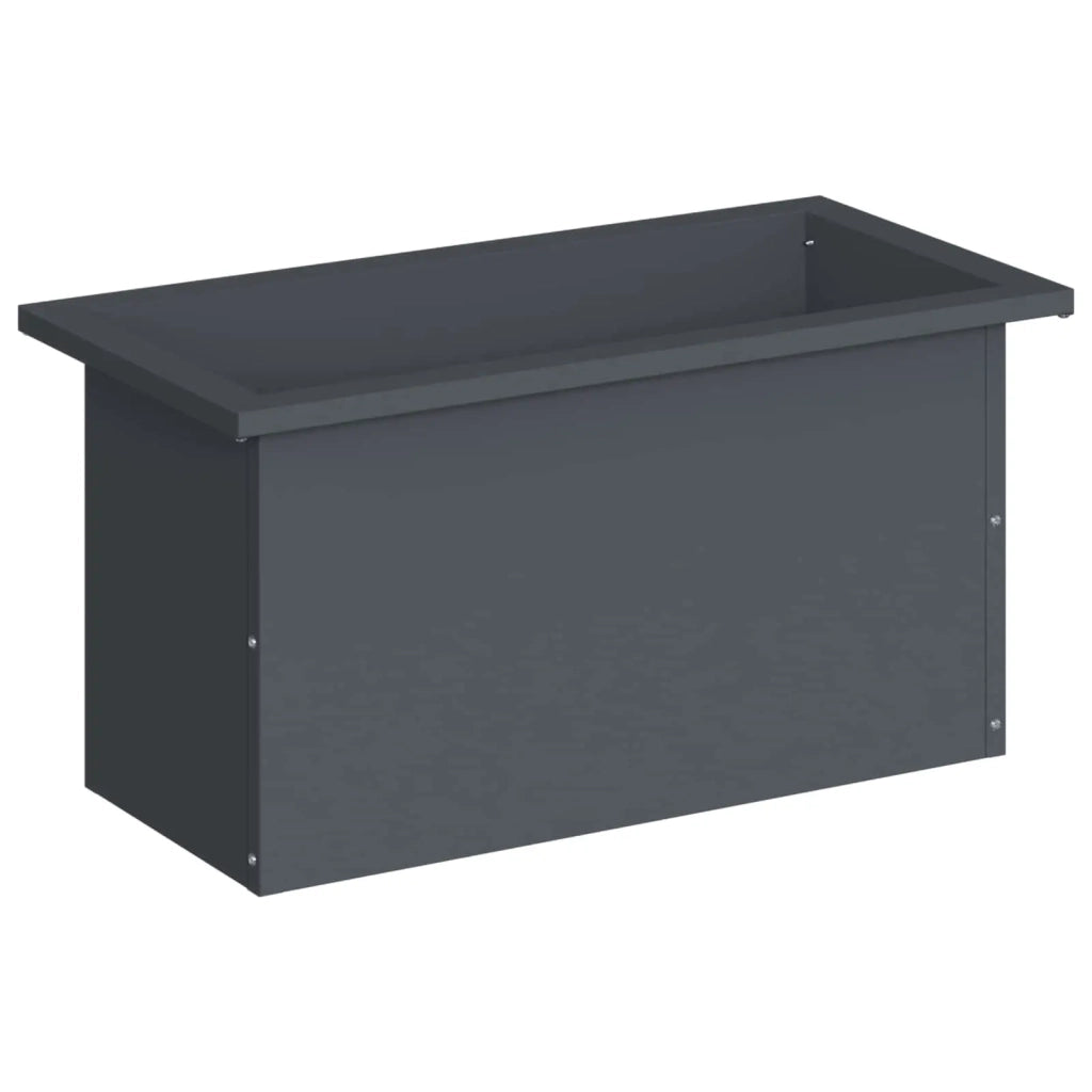 Fioriera da giardino con LED Antracite 30 x 60 x 30 cm Acciaio 8008088