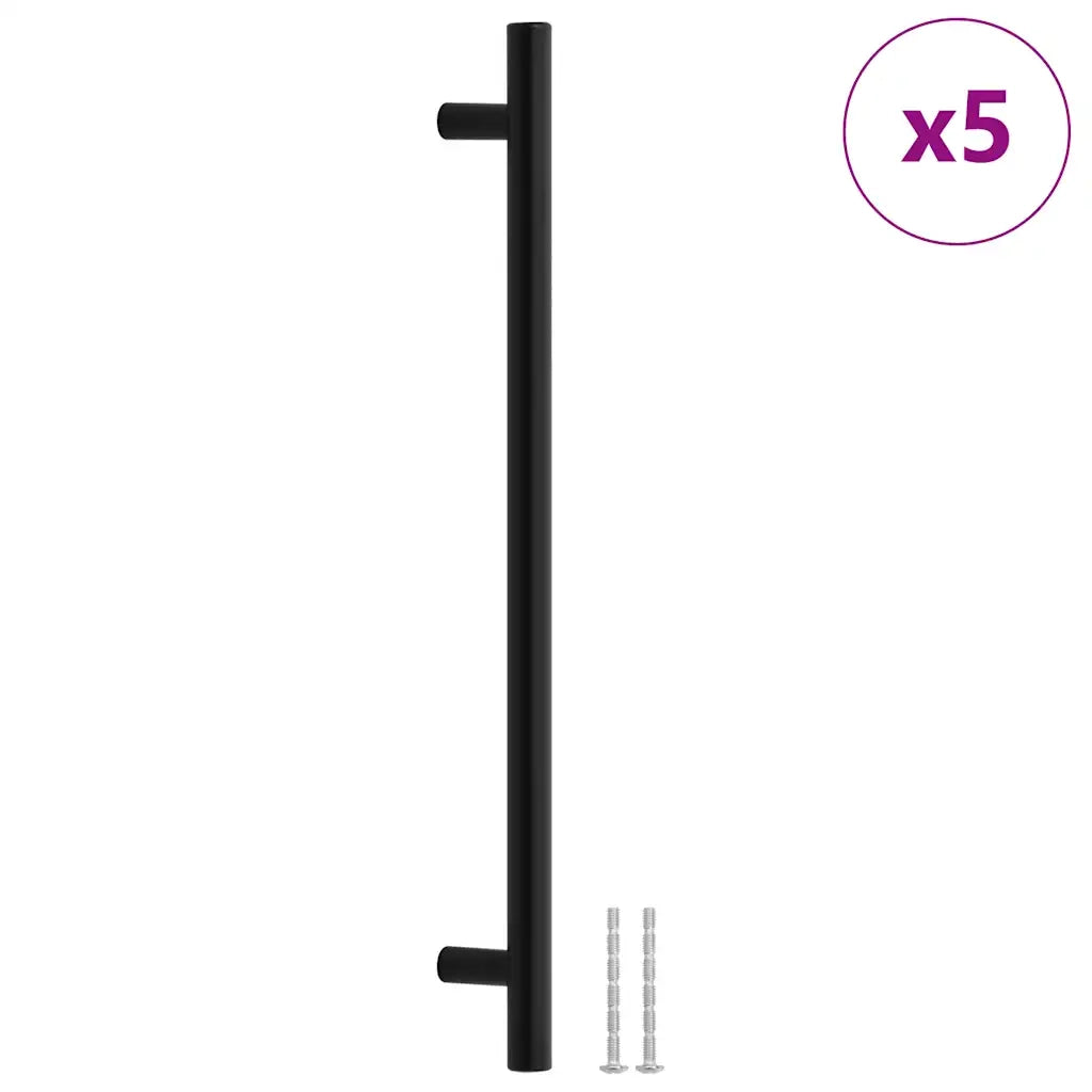Maniglie per Mobili 5 pz Nere 224mm in Acciaio Inox CFW6866799