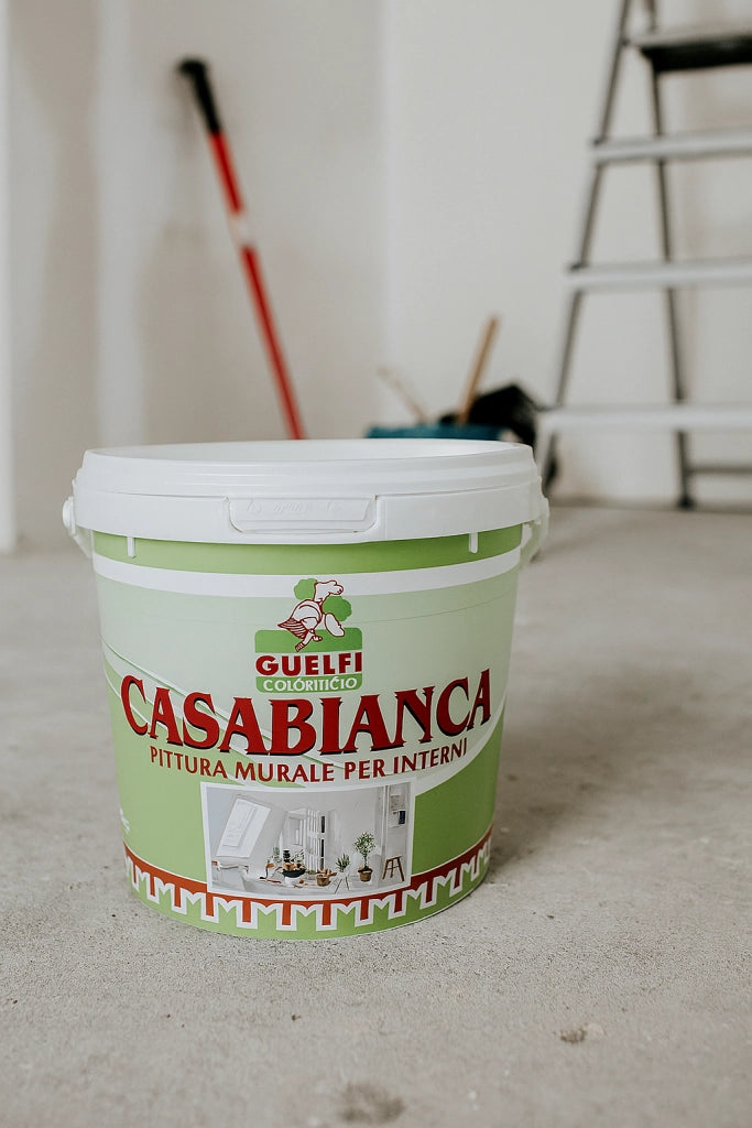 Idropittura Tempera Casabianca Guelfi per Interni Bianca 14 lt