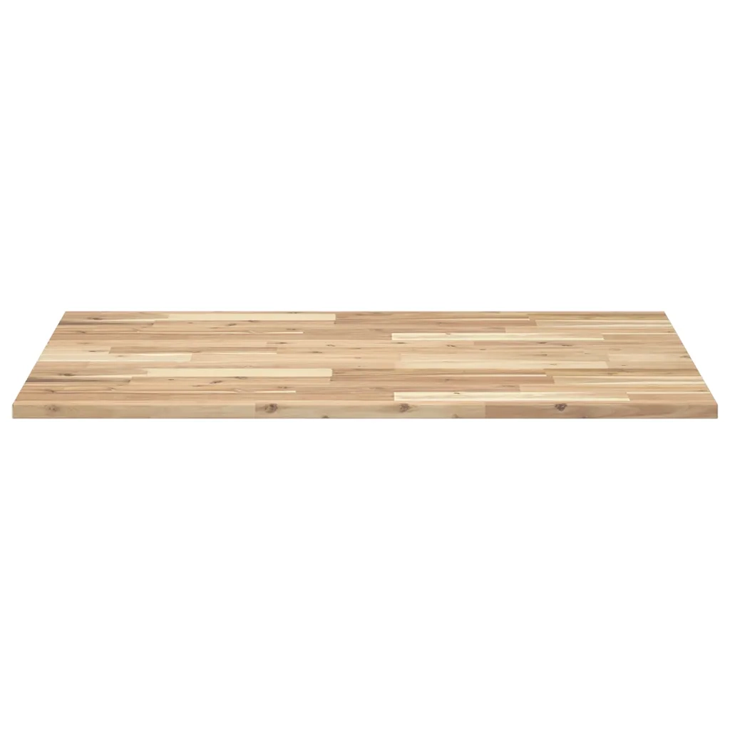 Piano Tavolo | Superficie Tavolo | Piano Scrivania Rettangolare 100x70x2cm Legno Massello di Acacia
