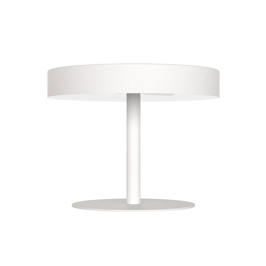 Lampada da tavolo Nemo in acciaio bianco opaco