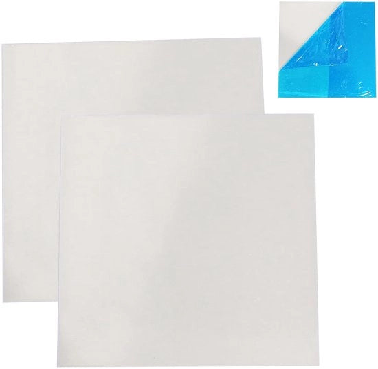 Piastre in acciaio inossidabile - Duraturo e resistente alle abrasioni - set da 2 - 153 x 153 mm