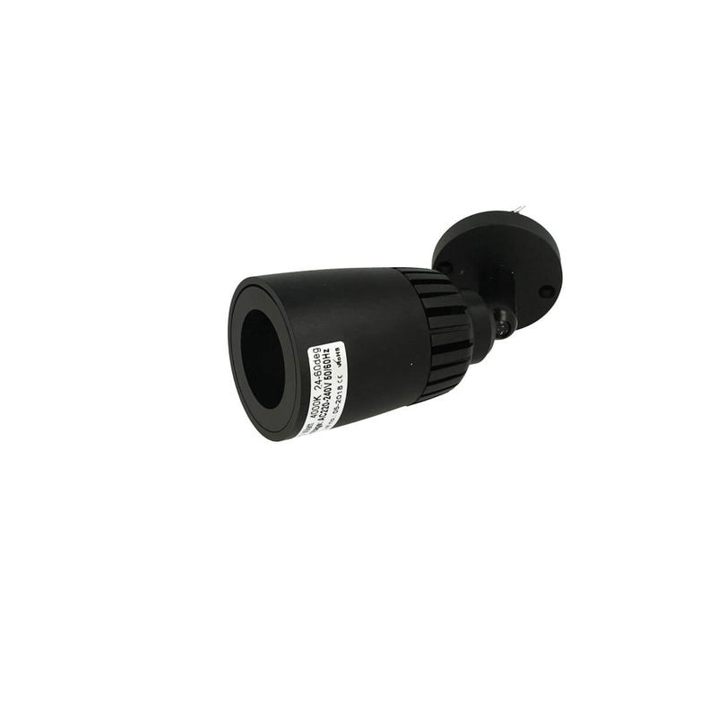 Faro Lampada Led Da Soffitto Parete Muro 10W Bianco Neutro Corpo Nero Angolo Luce Regolabile Da 24 a 60 Gradi 220V