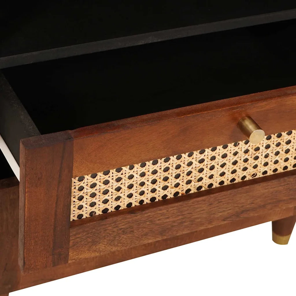 Comodini | Armadio da Notte | Mobiletto da notte con cassetto 50 x 33 x 62 cm Legno di mango massello