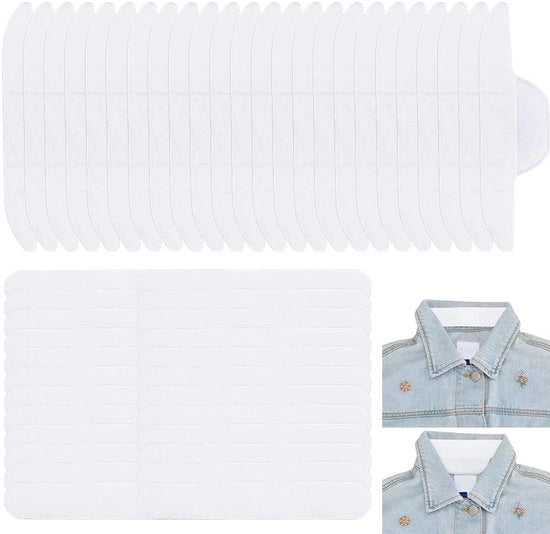 Protezione per collo assorbente - 100 pezzi - 2 modelli - Cappuccio/linea di sudore - Protezione - Adatto per parti - Pannelli di sudore