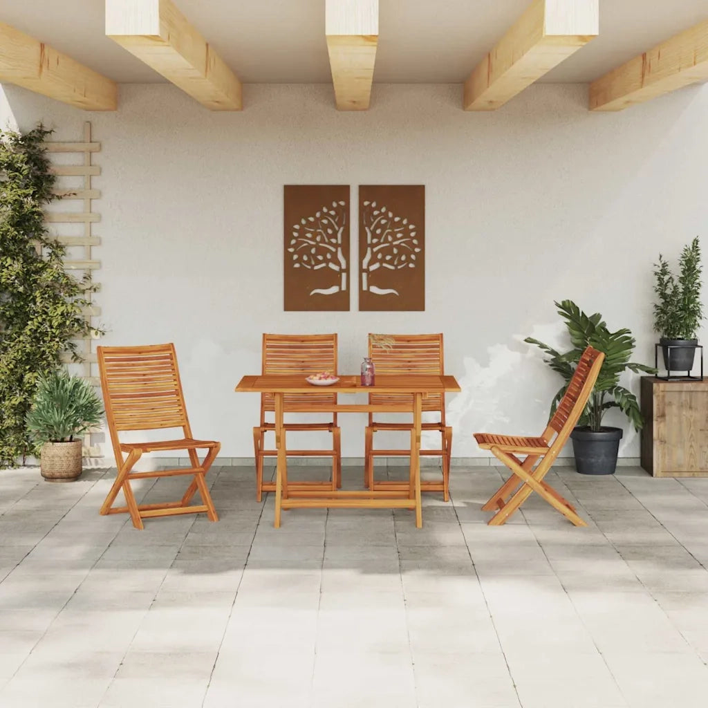 Set da Pranzo per Giardino 5 pcs Marrone 3375754