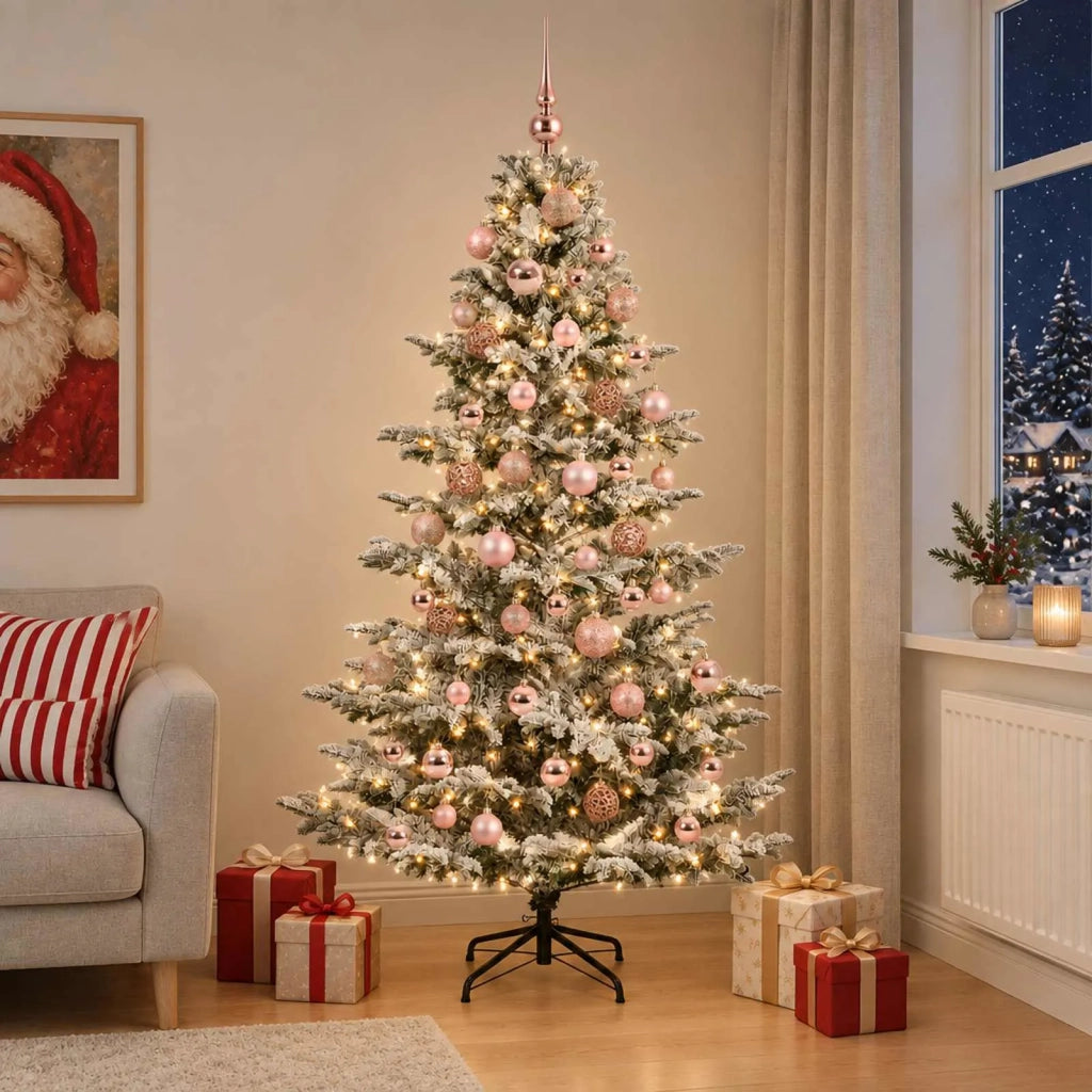 Albero di Natale artificiale con palline 240 cm 300 LED 3466665