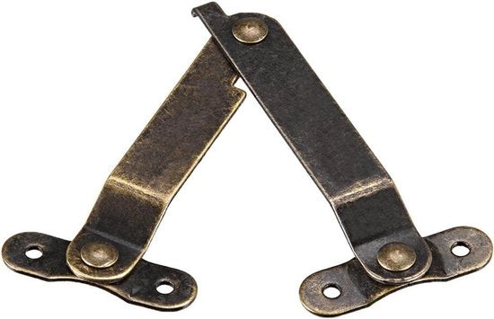 Set di 4 cardini pieghevoli per mobili e scatole - 67mmx32mm