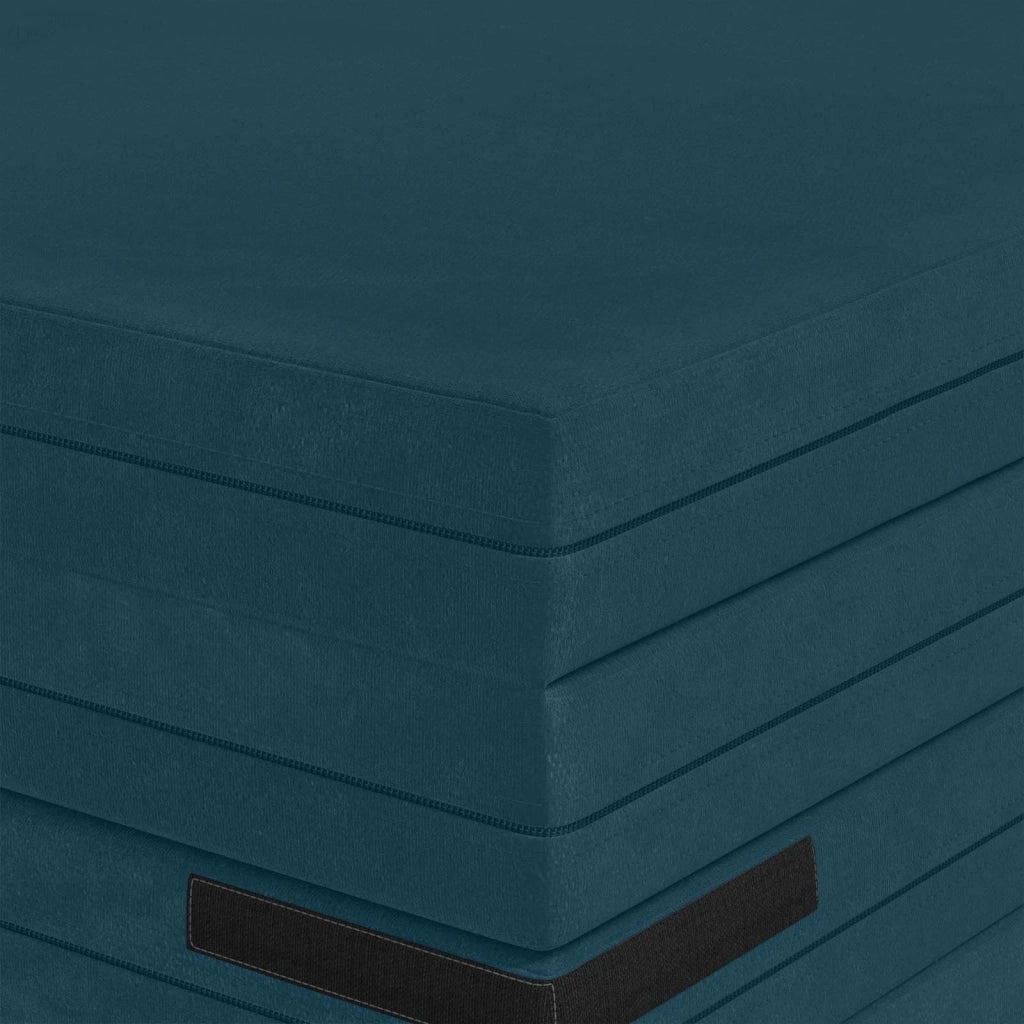 Divano Letto Pieghevole 140 x 67 x 45 cm Blu