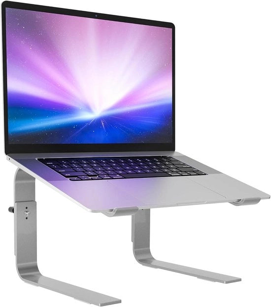 Supporto Portatile Ergonomico Adattabile per Laptop da 10 a 17 Pollici Argento Spaziale