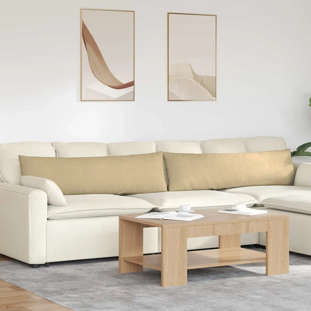 Cuscini da Divano 2 pz | Cuscini per sedie Grigio Verde 145 x 40 cm