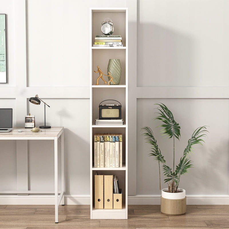 Scaffale alto per libri e raccoglitori, ufficio, salotto, bianco, loft, 182 cm