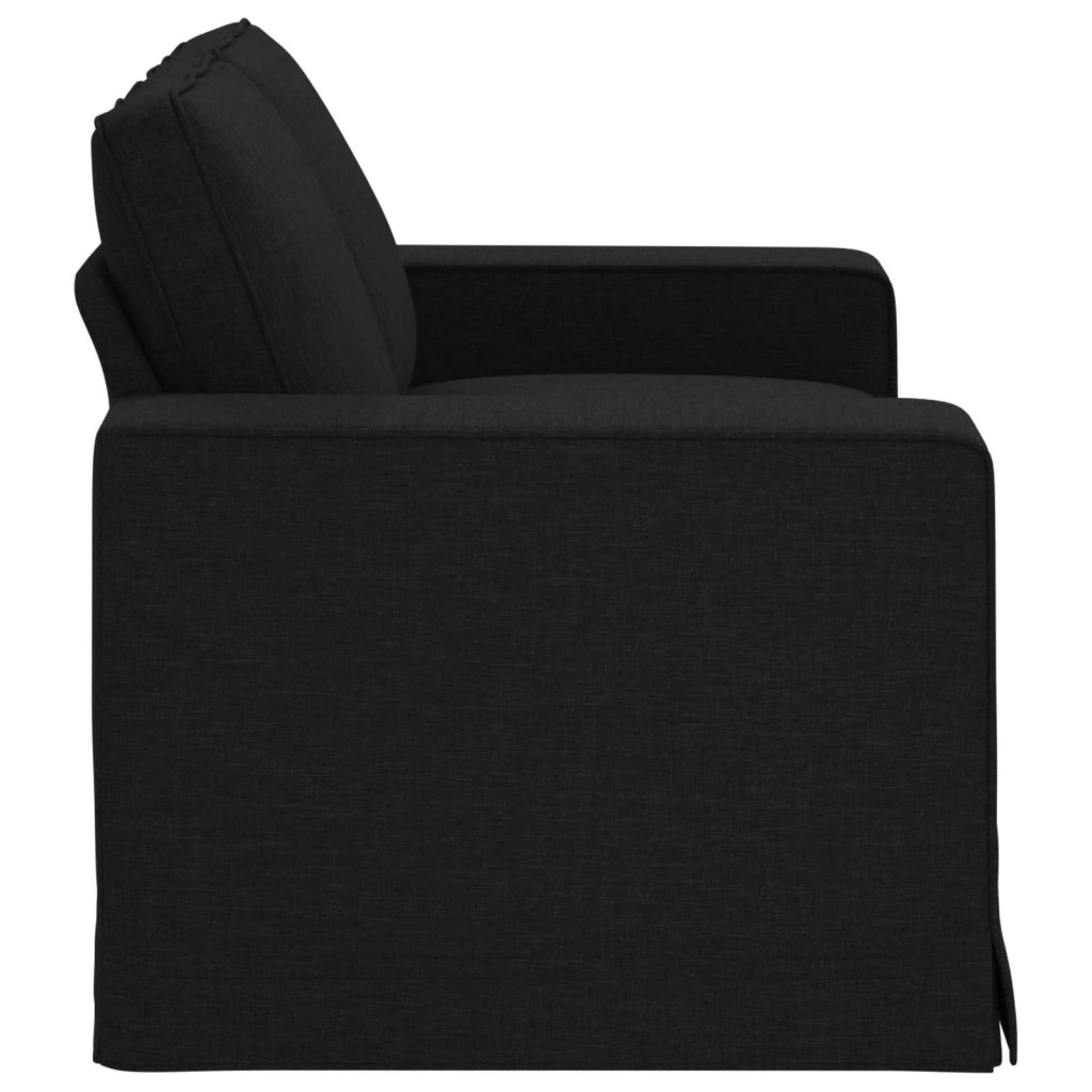 Divano | Divano da soggiorno | Sofa Nero 162 x 80 x 82 cm Tessuto