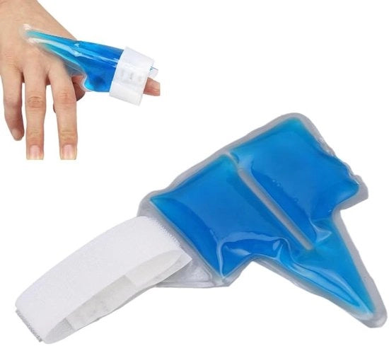 Imballaggio per dita 6 cm - Gel freddo riutilizzabile - Protezione per la punta delle dita - Terapia per lesioni - Riduce gonfiore e dolore - Materiale PVC/SAP - Compressore di ghiaccio