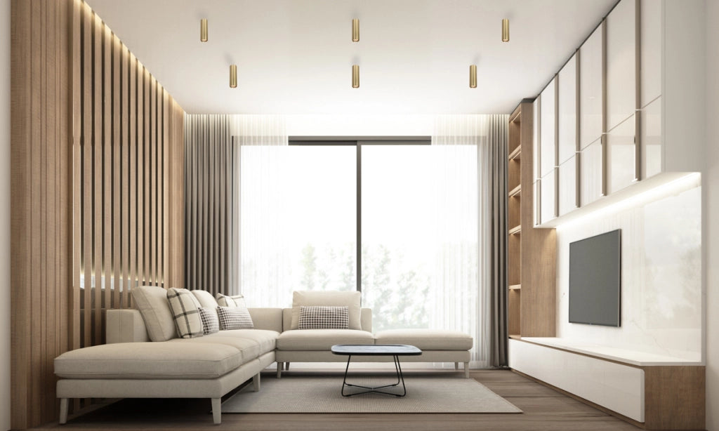 Spot soffitto LOPUS Italux oro tubo tondo 17cm GU10