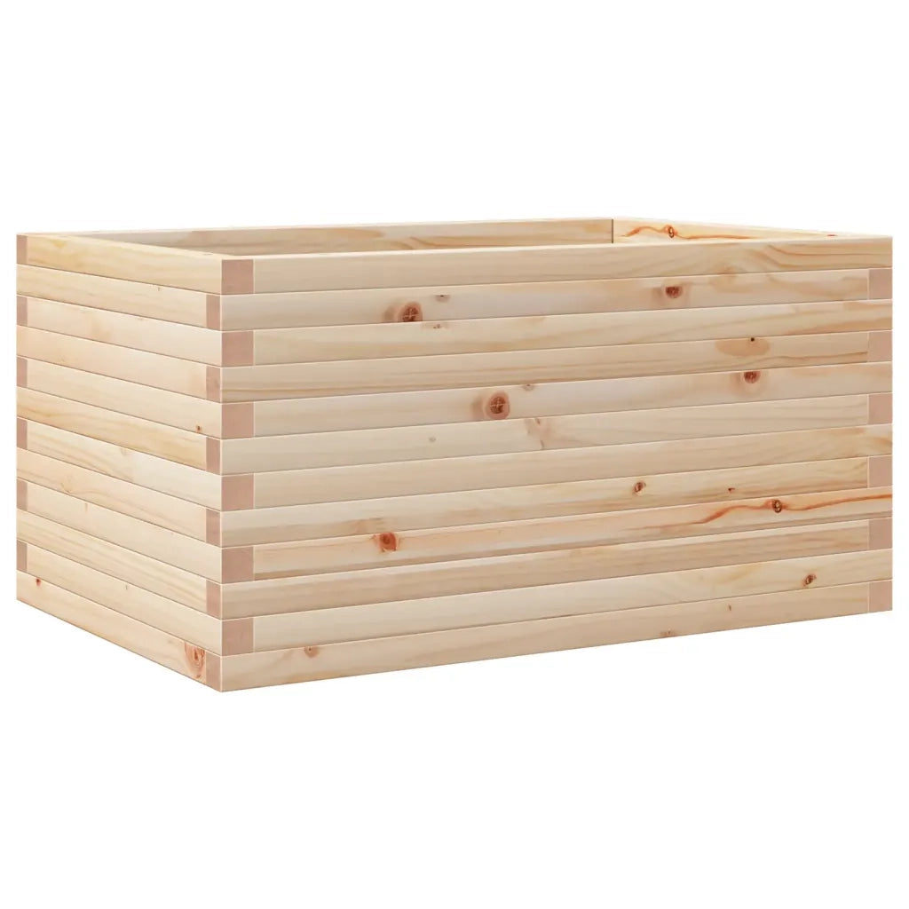 Fioriera da Giardino-Vaso da Esterno 90x60x46 cm in Legno Massello di Pino