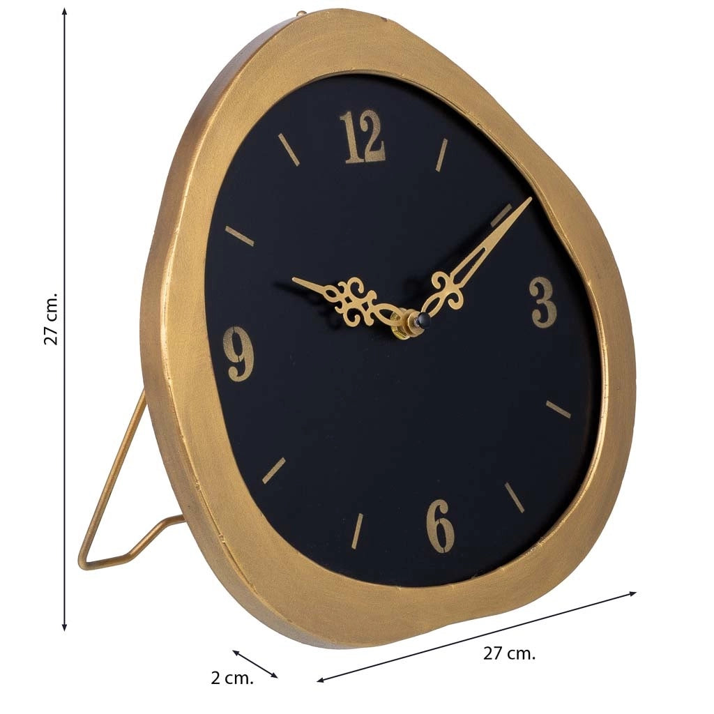 Orologio da tavolo in metallo 27x02x27h cm