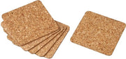 Sostegni per raclette e glas, sottopiani per bicchieri in gomma naturale, sottopiani per tavolo impermeabili (colore: marrone), quantità: 6 pezzi