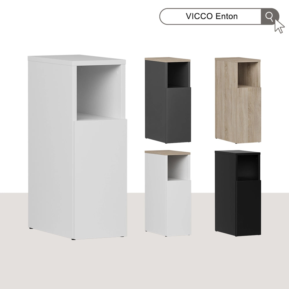 Vicco Comodino Bianco Set di 2