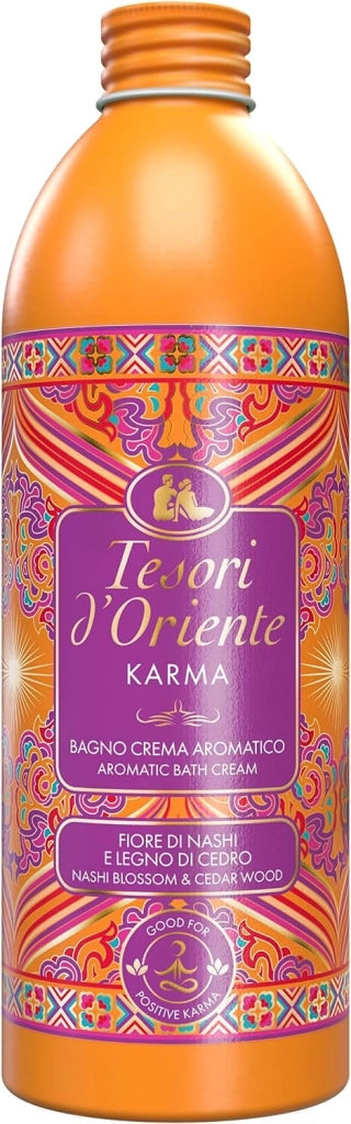 TESORI D'ORIENTE KARMA BAGNO CREMA AROMATICO FIORE DI NASHI E LEGNO 500 ML