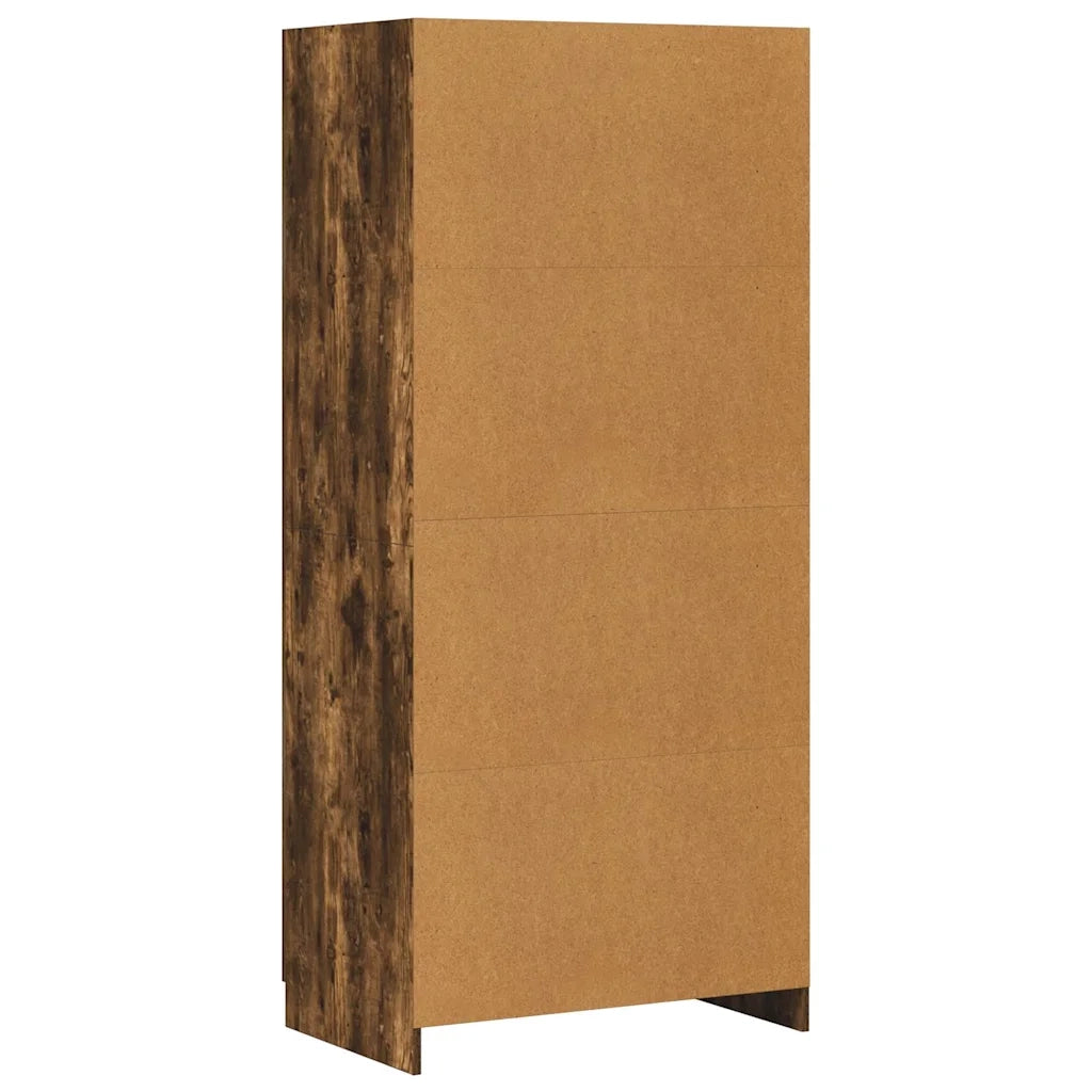 Armadio Rovere Fumo 80x52x180 cm in Legno Multistrato cod mxl 74823