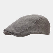 Petten per uomo, cappello di lino e newsboy con cappuccio regolabile e forma becco d'oca, ventilato - grigio
