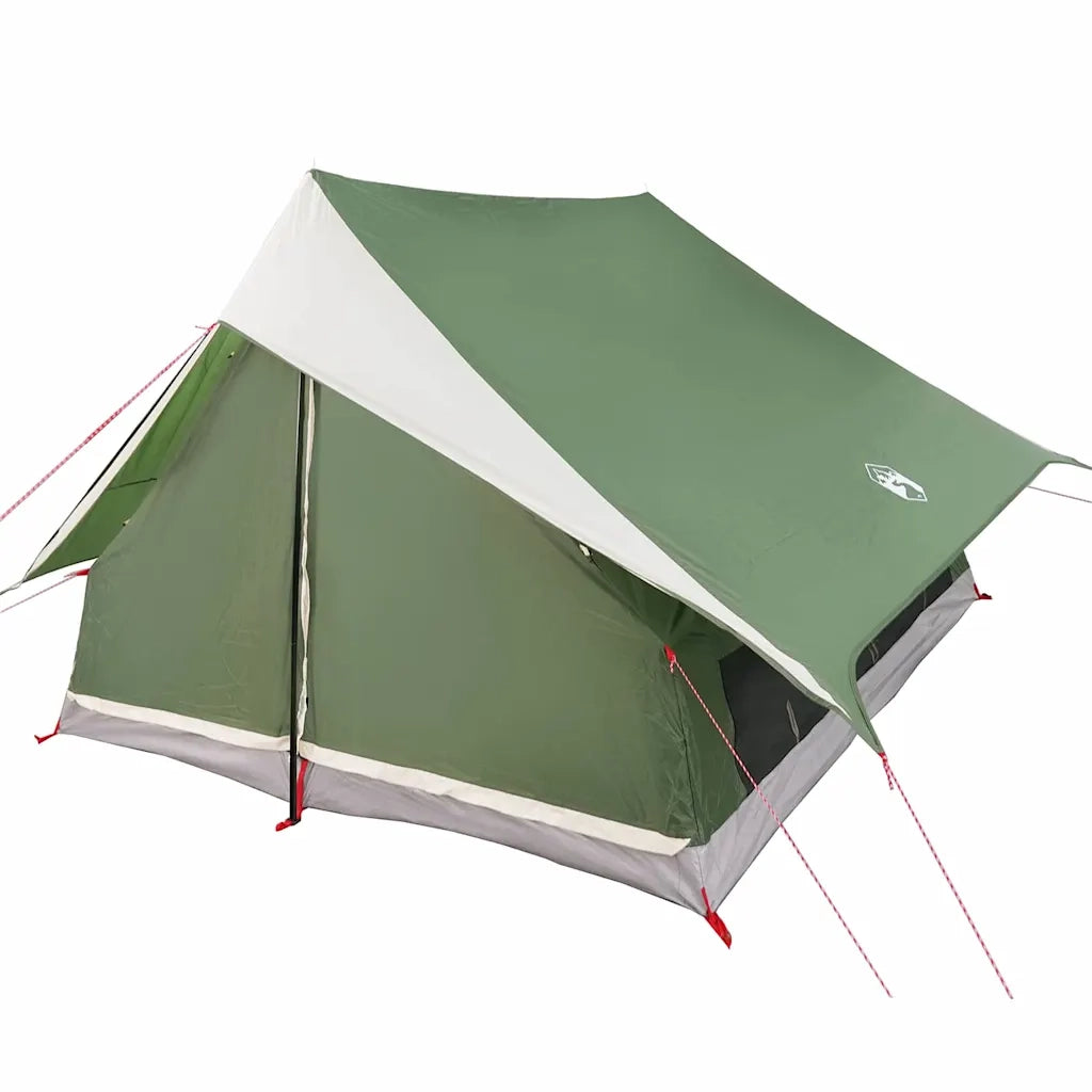Tenda Familiare con tetto-Tenda da campeggio Verde e Bianco 315 x 286 x 200 cm